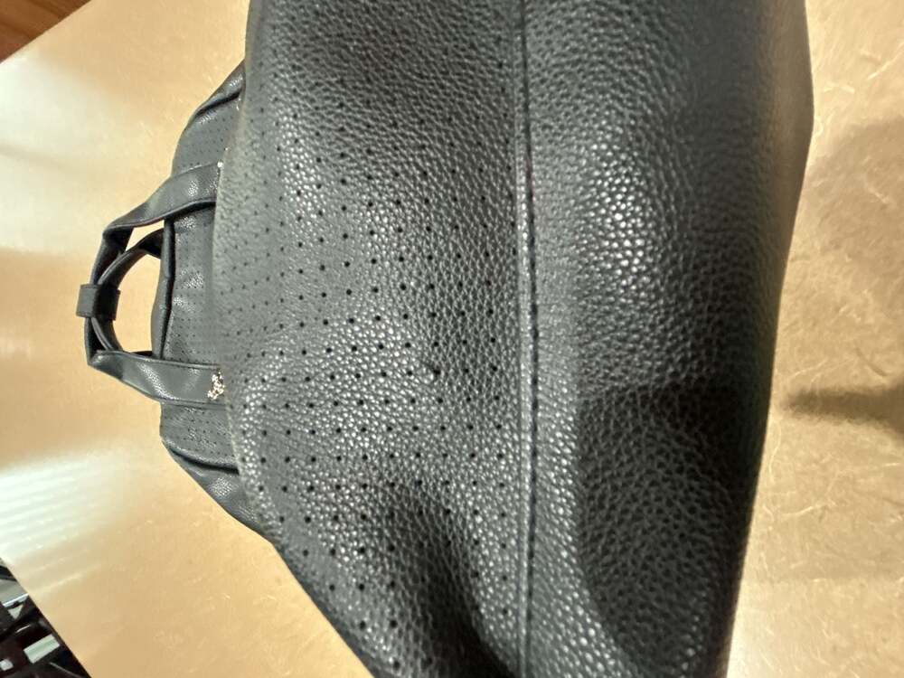 Disney Store Mickey Mouse Icon Flair Black Perforated Backpack - Picture 10 of 10